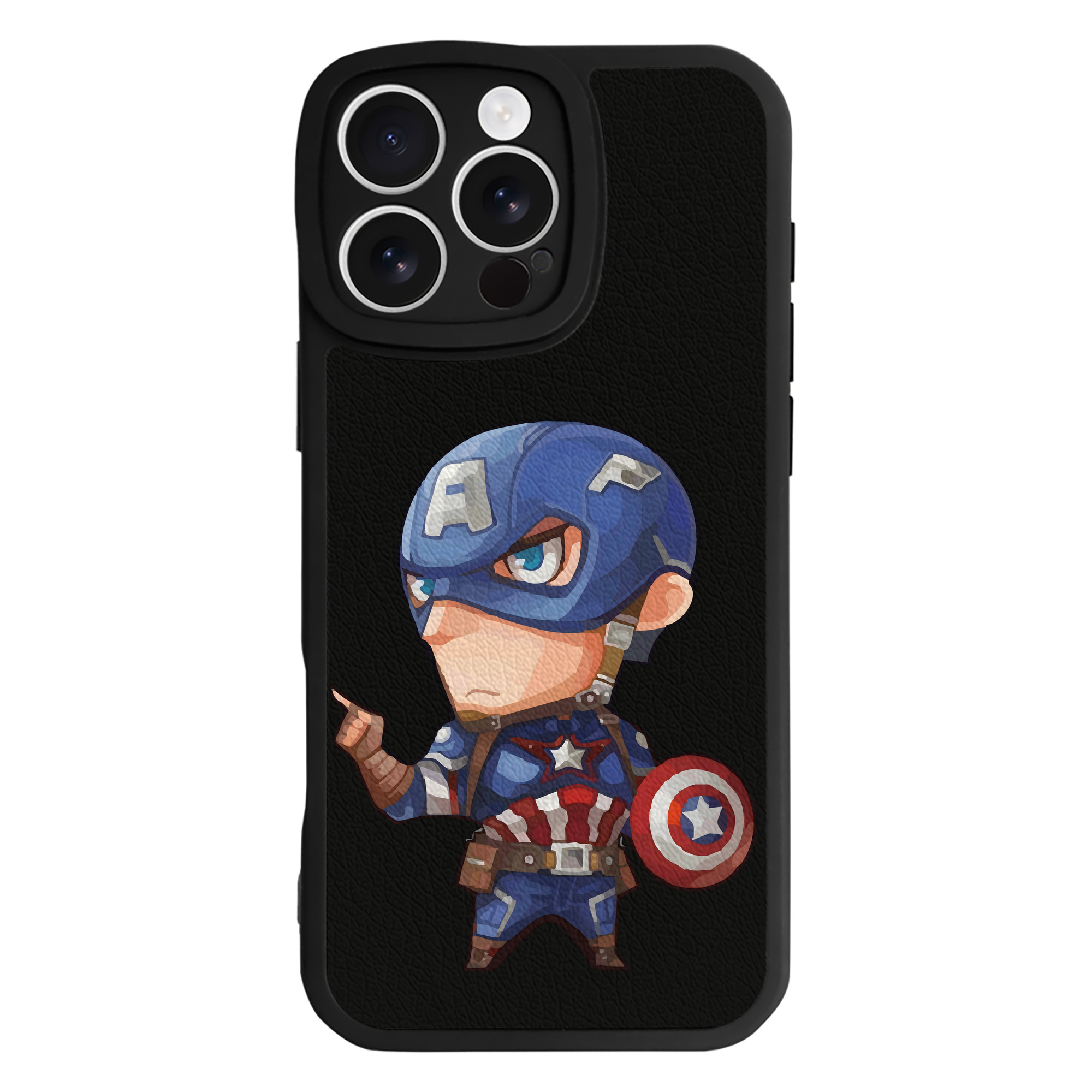 （画像用） アベンジャーズ The Avengers 【iPhone 16シリーズ対応】シリコンスマホケース（レザー調） 材質：シリコン